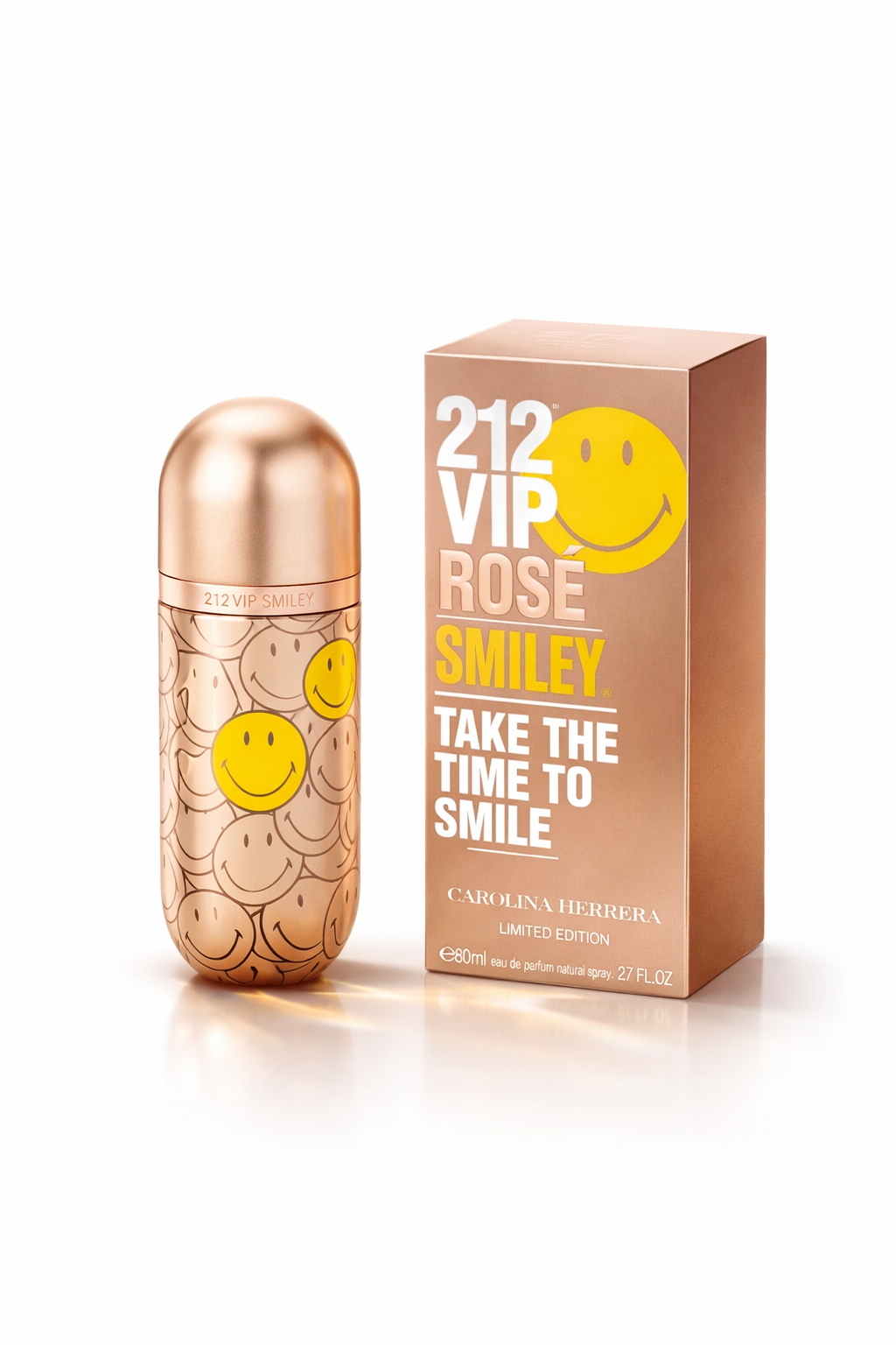 CAROLINA HERRERA 212 VIP ROSE SMILEY EDP 80ML FOR WOMEN